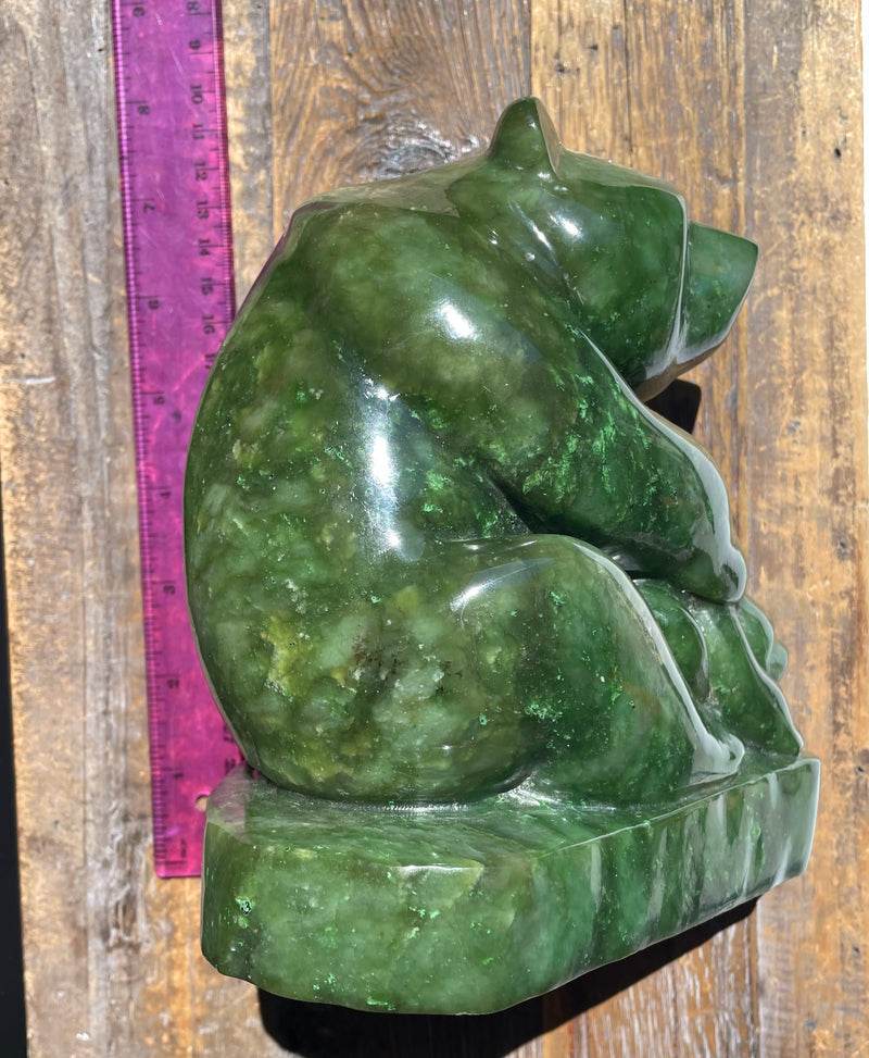Jade Bear and Cub, 8.4lbs Polar Jade
