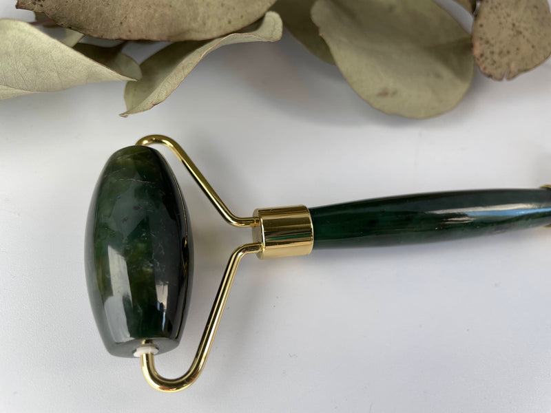 Dark Green Jade Facial Roller