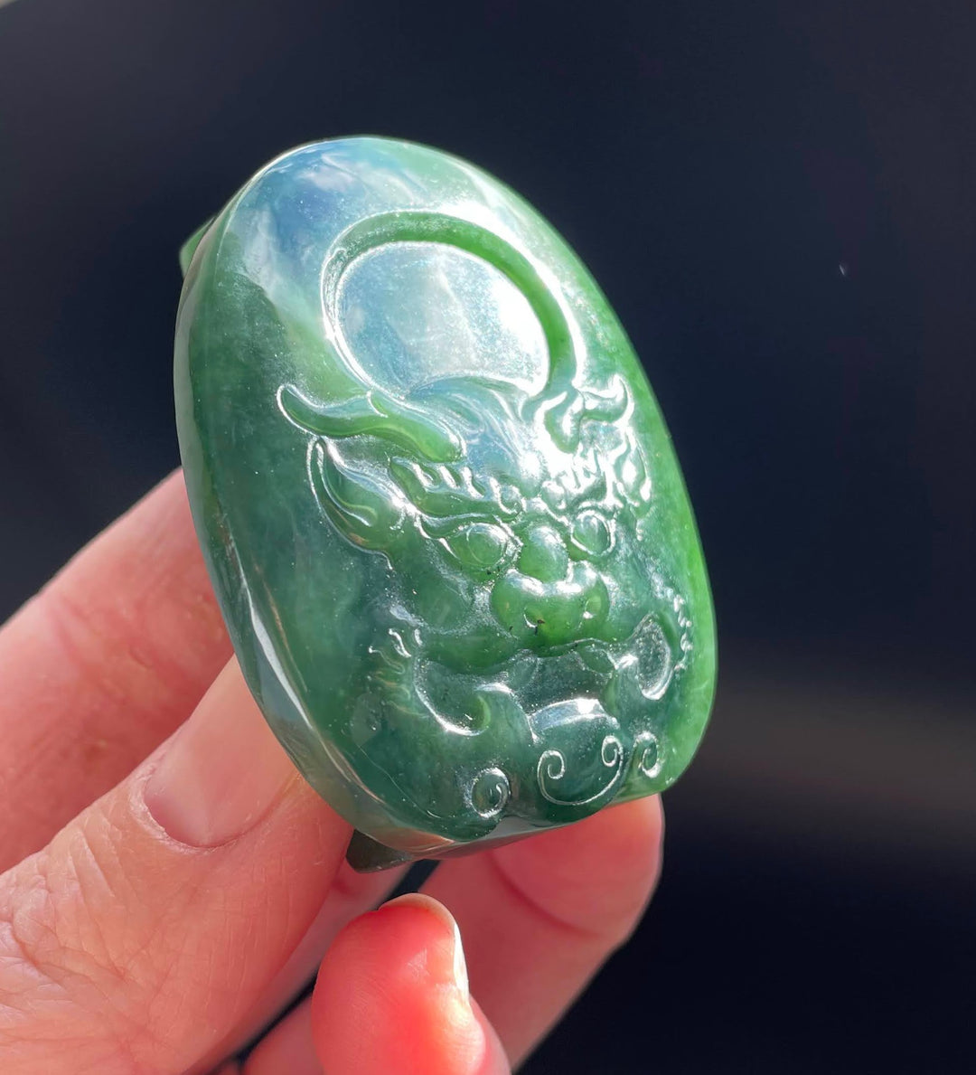 Boucle De Ceinture Vintage Cadeau - Style Birmanie - Pierre Vert Jade (simili) - Réf. JBB11 - Neuf Sans Boîte