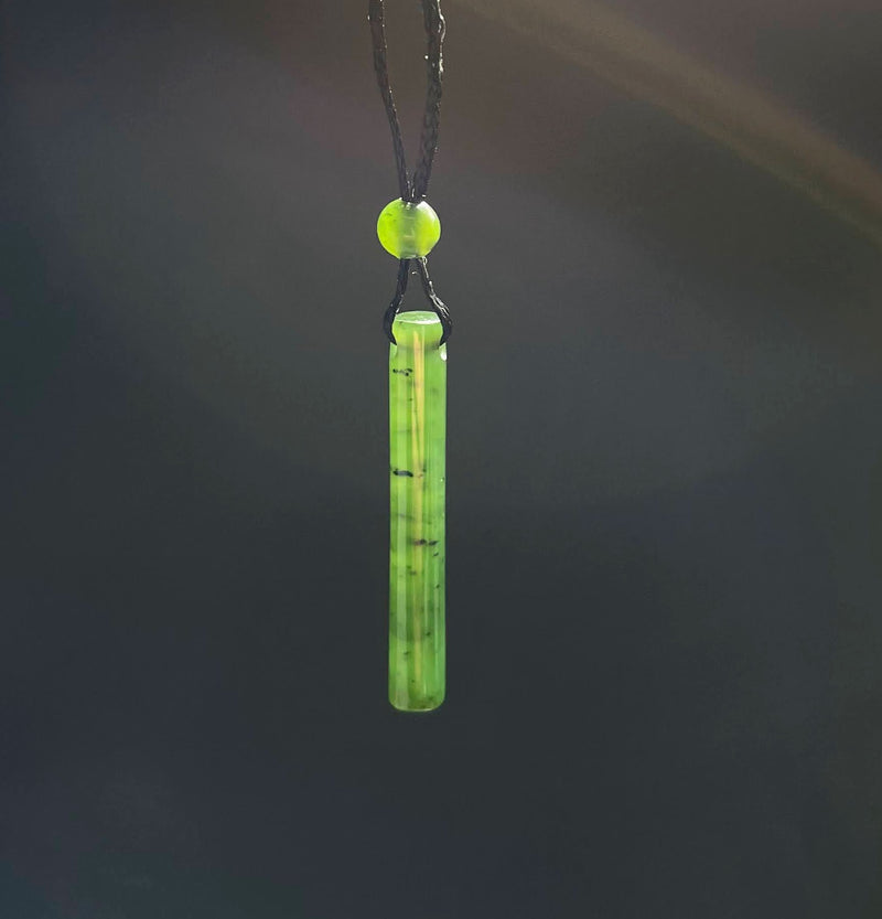 Jade Cylinder Pendant, 35mm