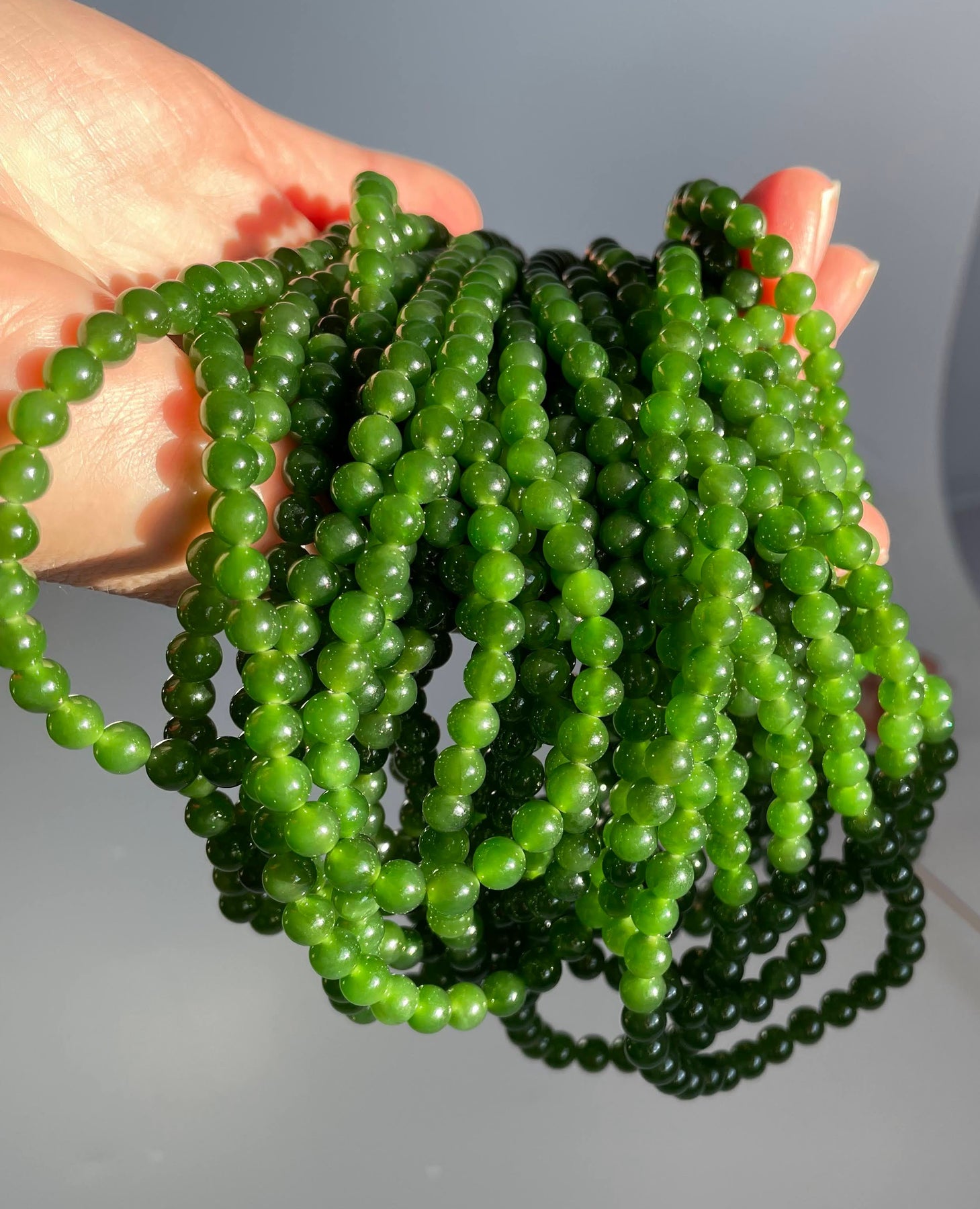 4mm Unstrung A Grade Nephrite Jade Beads, 16 – Jade Mine