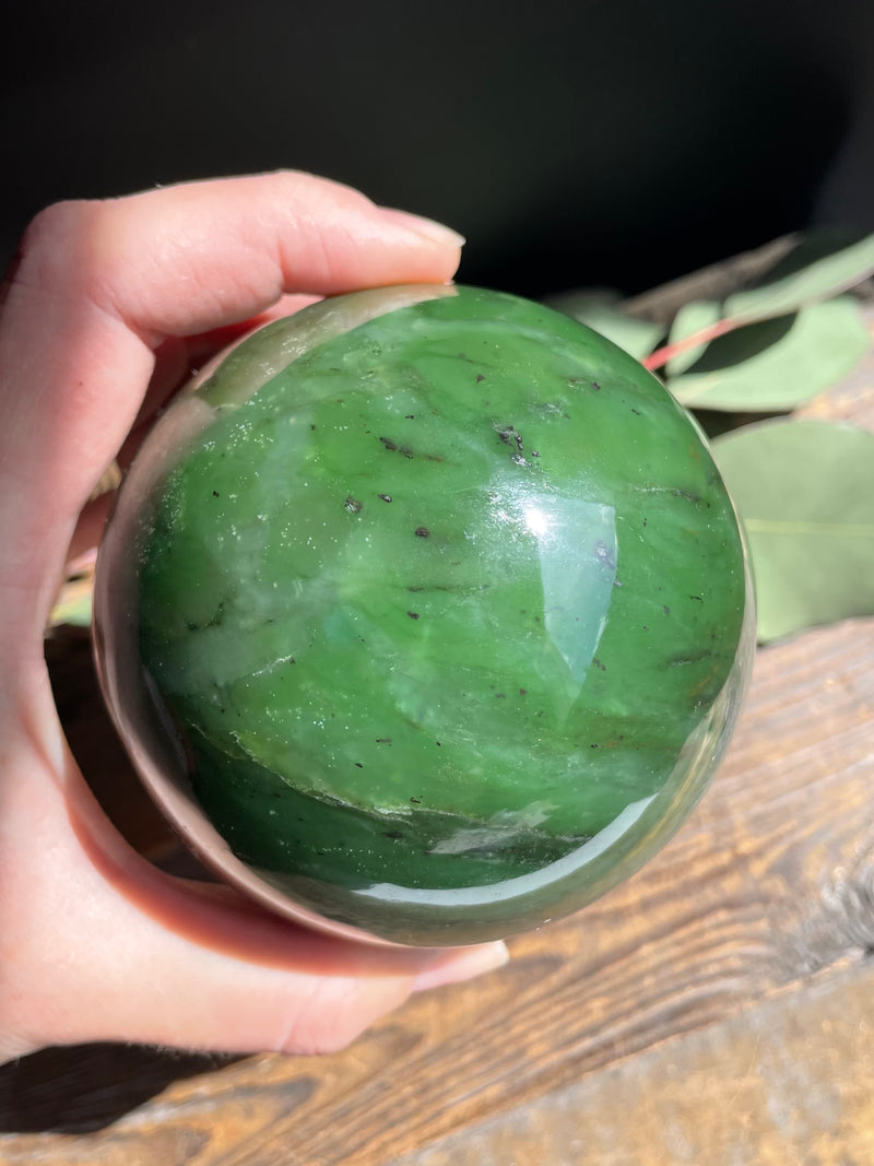 Canadian Jade 80mm Sphere*