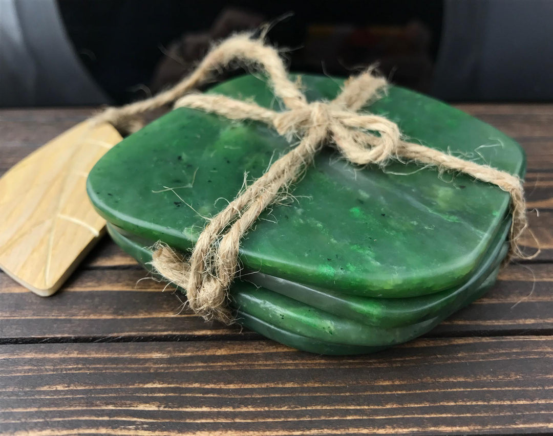  SHAGREEN JADE プレート 2枚セット Jade Coasters, Set of 4 – Jade Mine