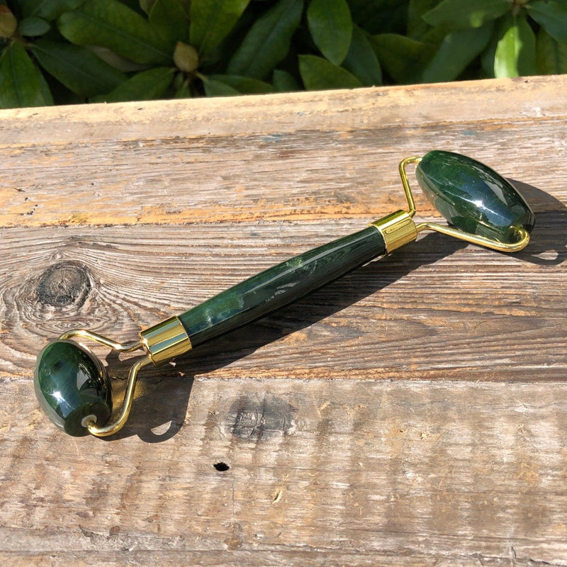 Dark Green Jade Facial Roller
