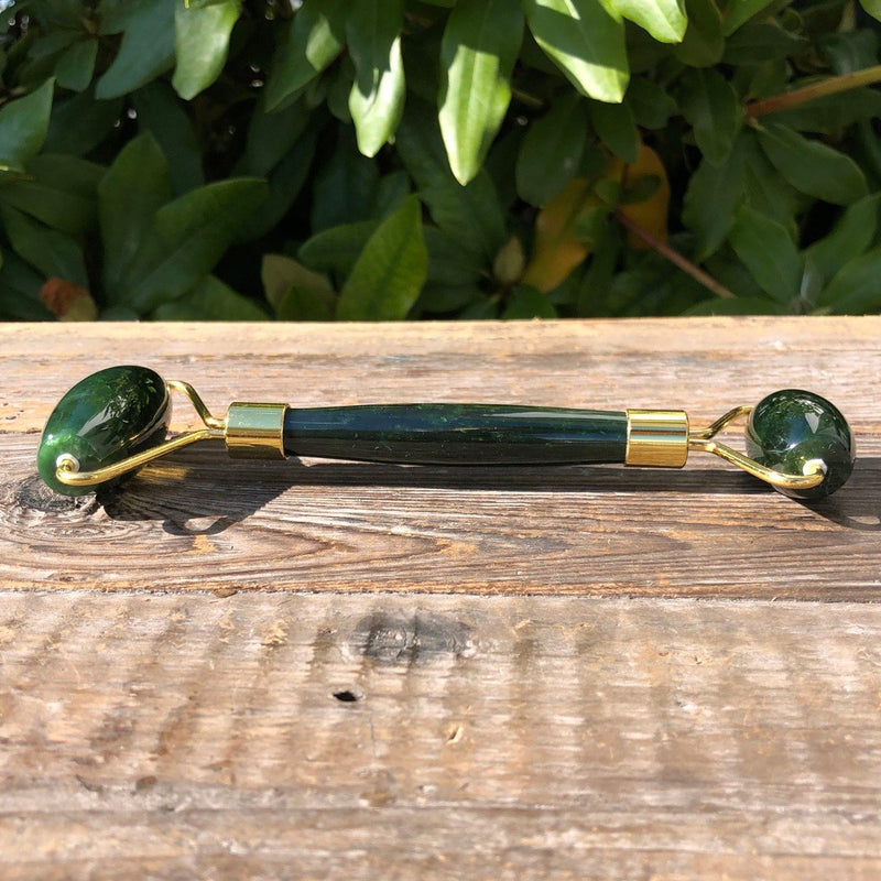 Dark Green Jade Facial Roller