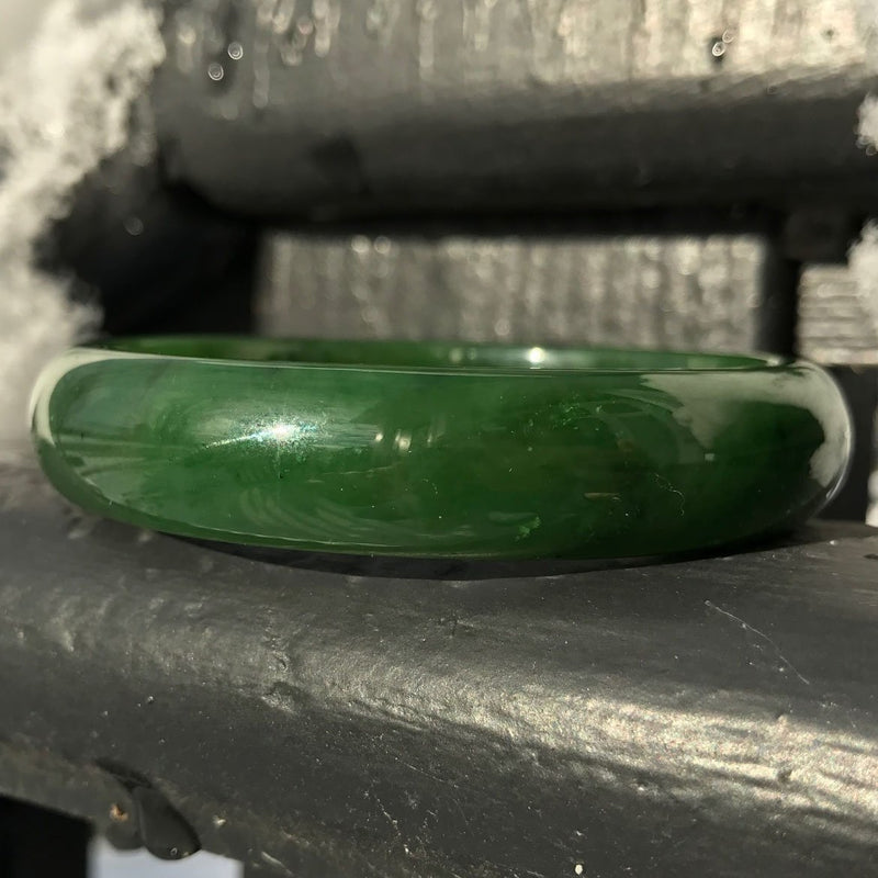 A+ Canadian Jade Bangle, 60 x 14mm
