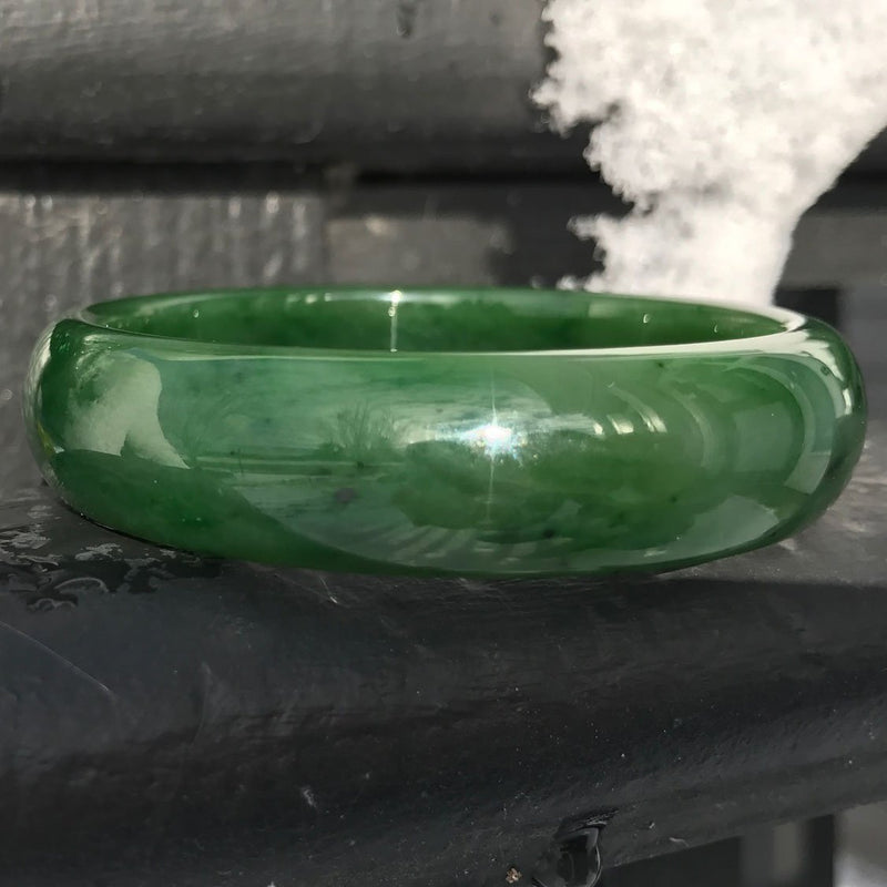 A+ Canadian Jade Bangle, 60x16mm *