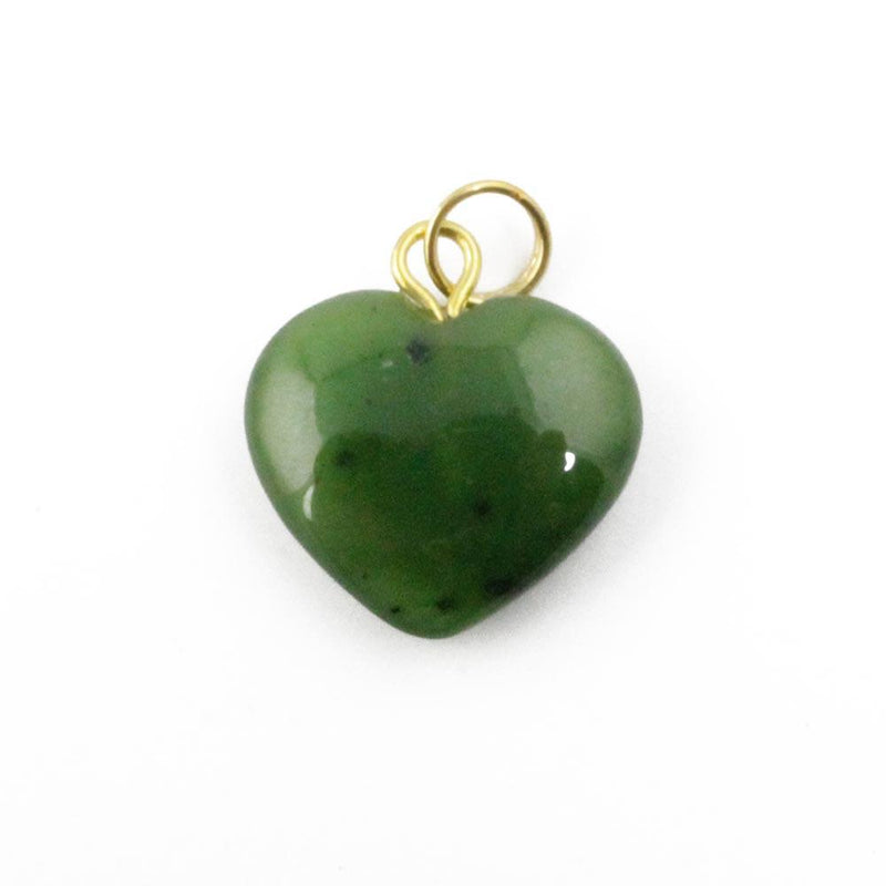 Canadian Jade Heart Charm
