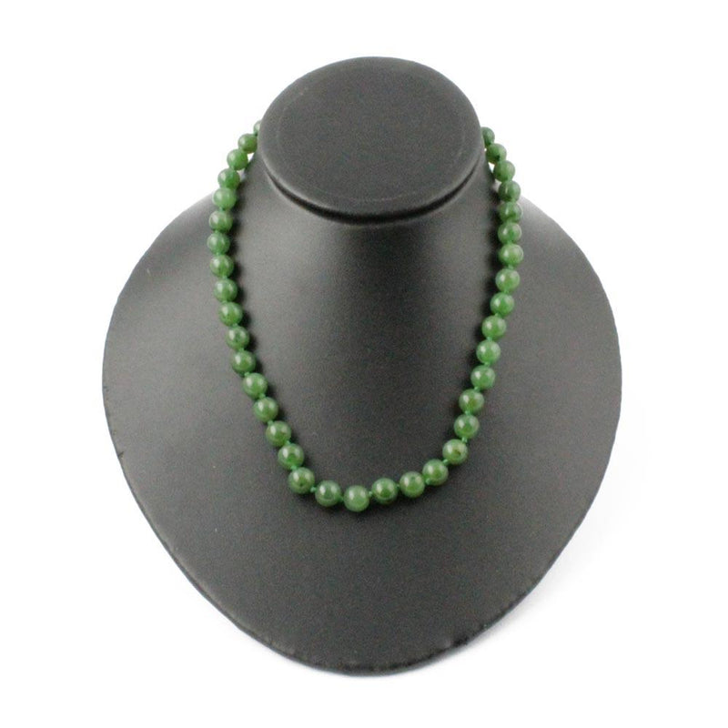 8mm, 16"  Bead Necklace with 14k Clasp