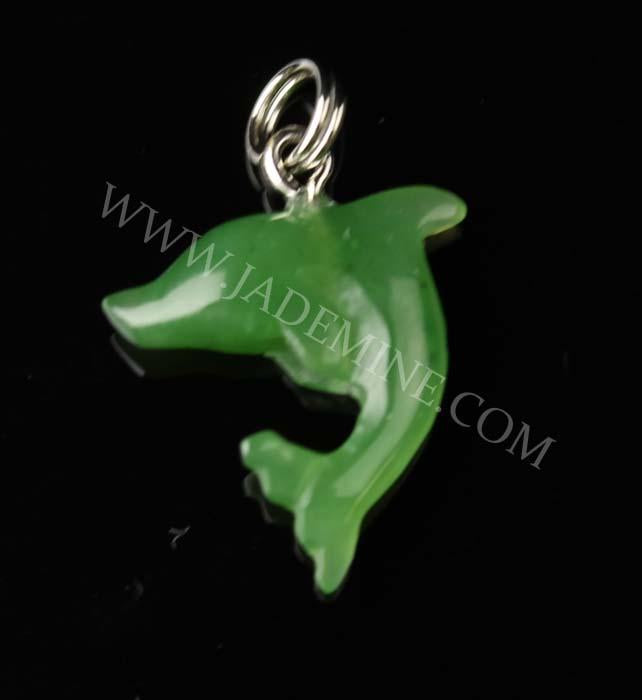 Jade Dolphin Charm
