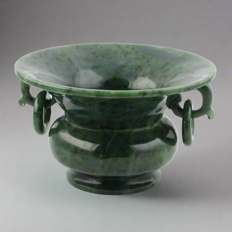 Wide Rimmed Jade Vase*