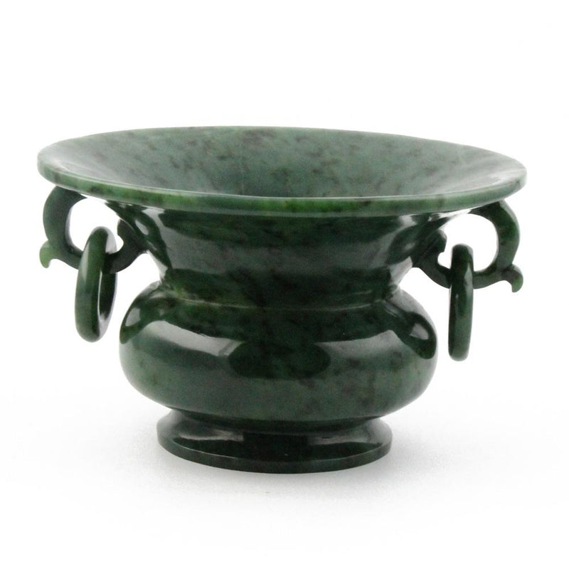 Wide Rimmed Jade Vase*