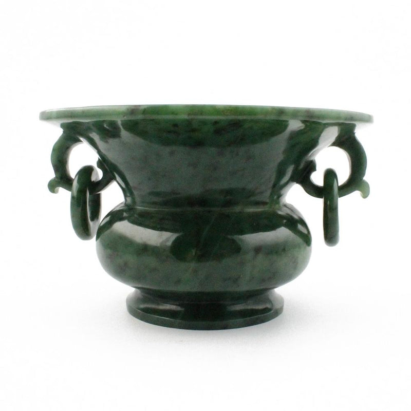 Wide Rimmed Jade Vase*