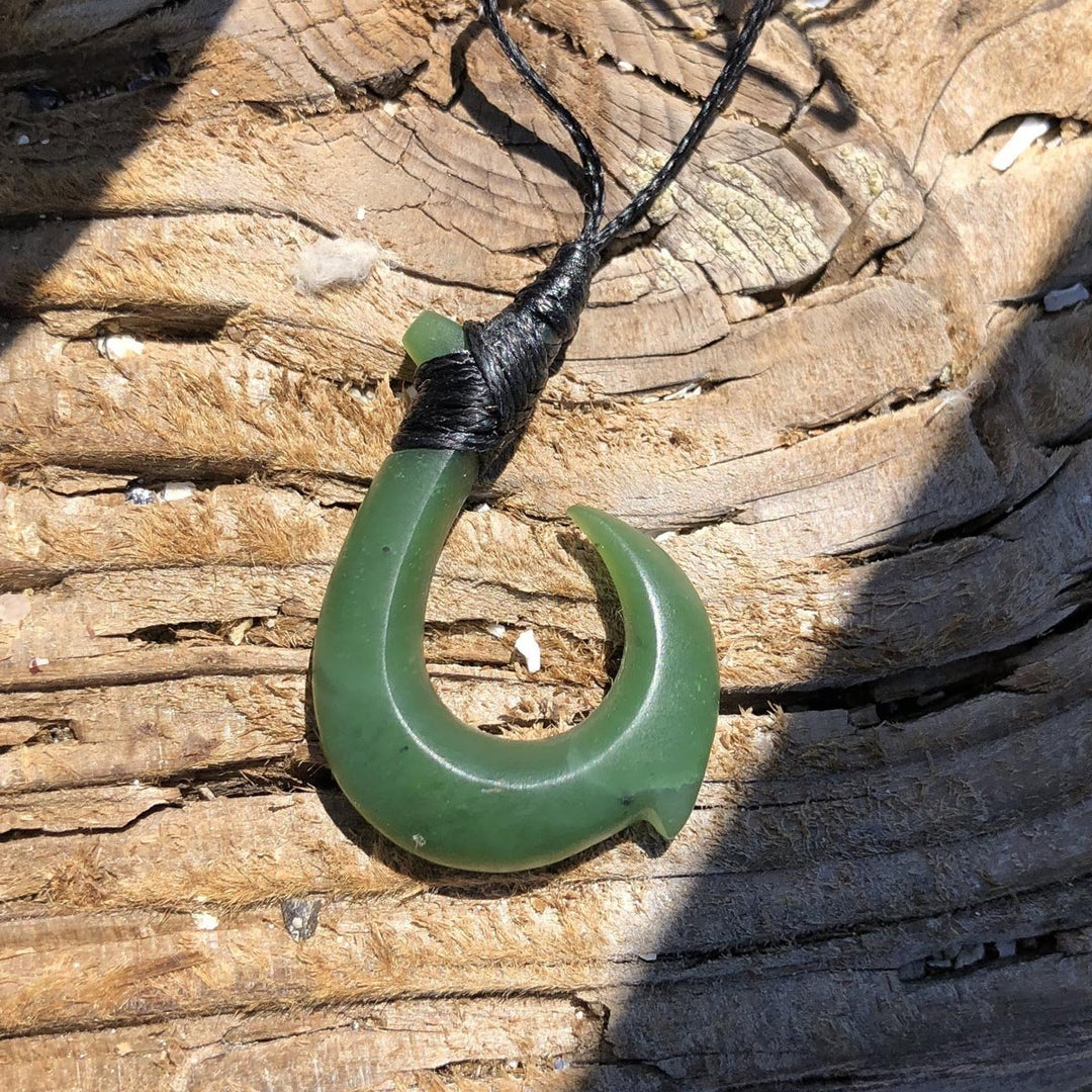 black jade fish hook Jade Hook Pendant, 3743 – Jade Mine
