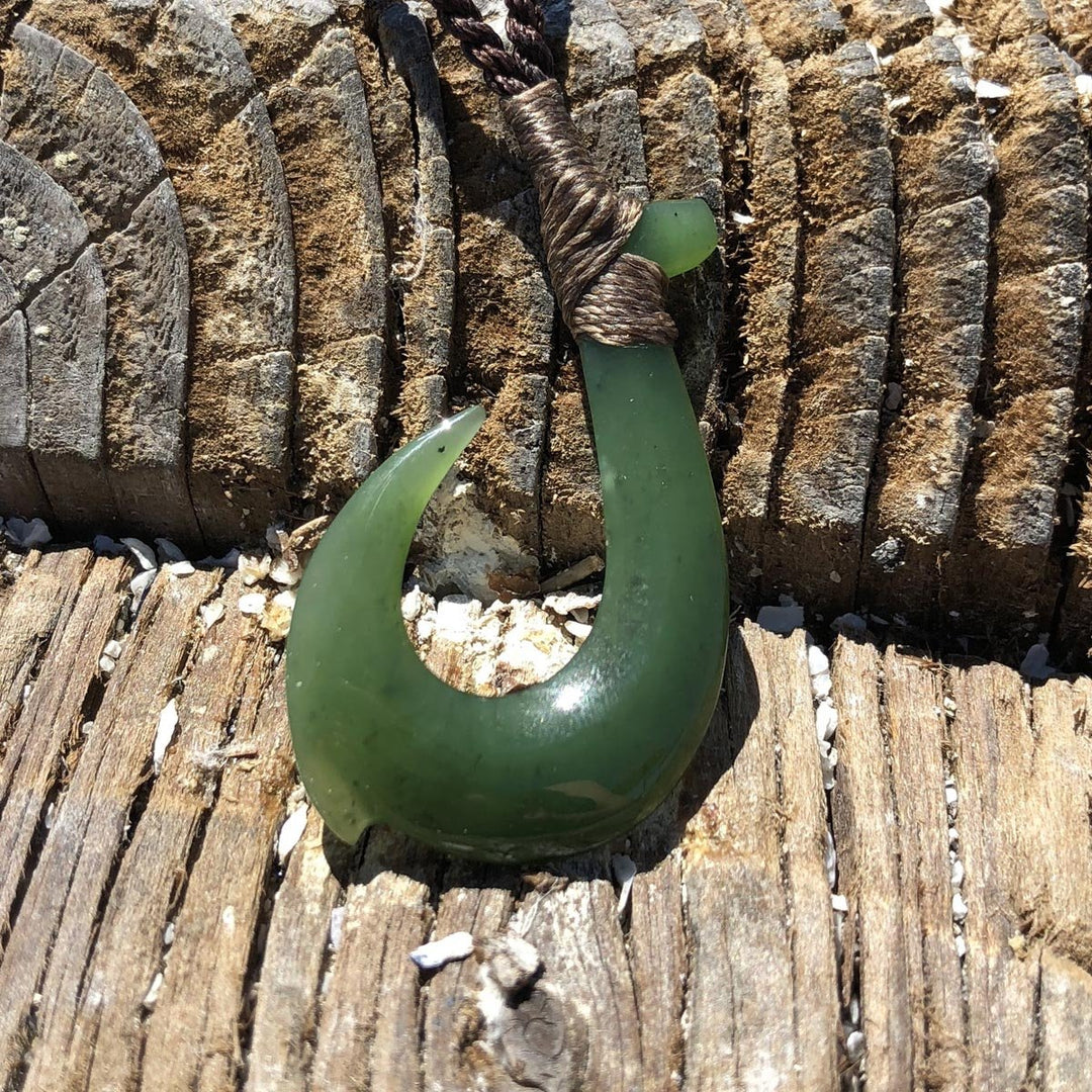 carved jade fish hook Jade Fish Hook, 3581 Gift Box