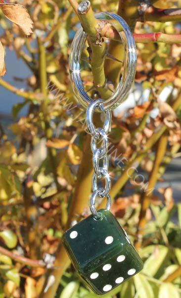 Jade Keychain Die with fall color leaves in background