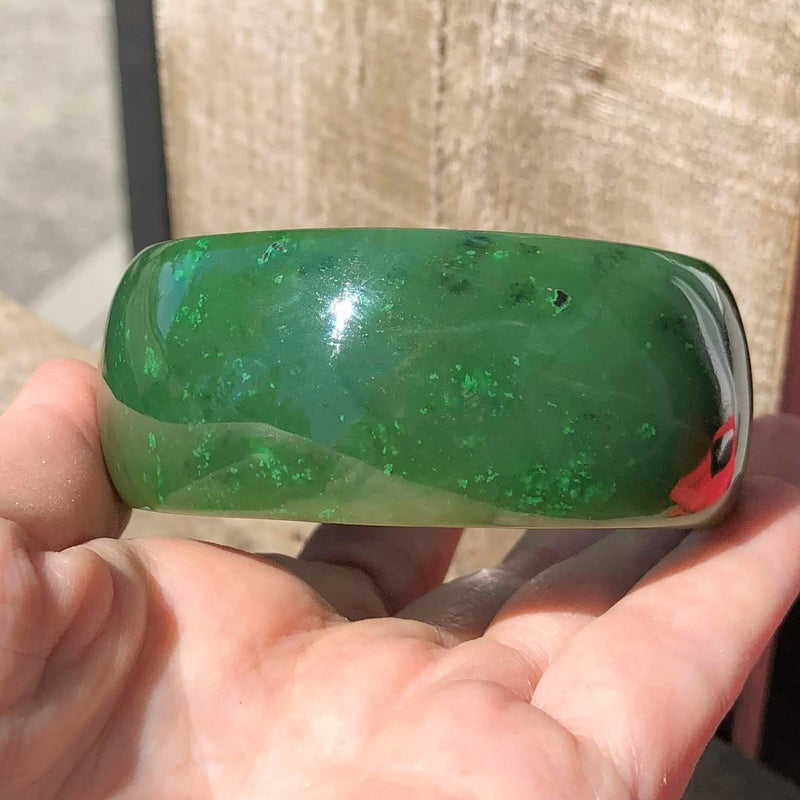 A Grade Cassiar Jade Bangle, 54.2 x 26.5mm*