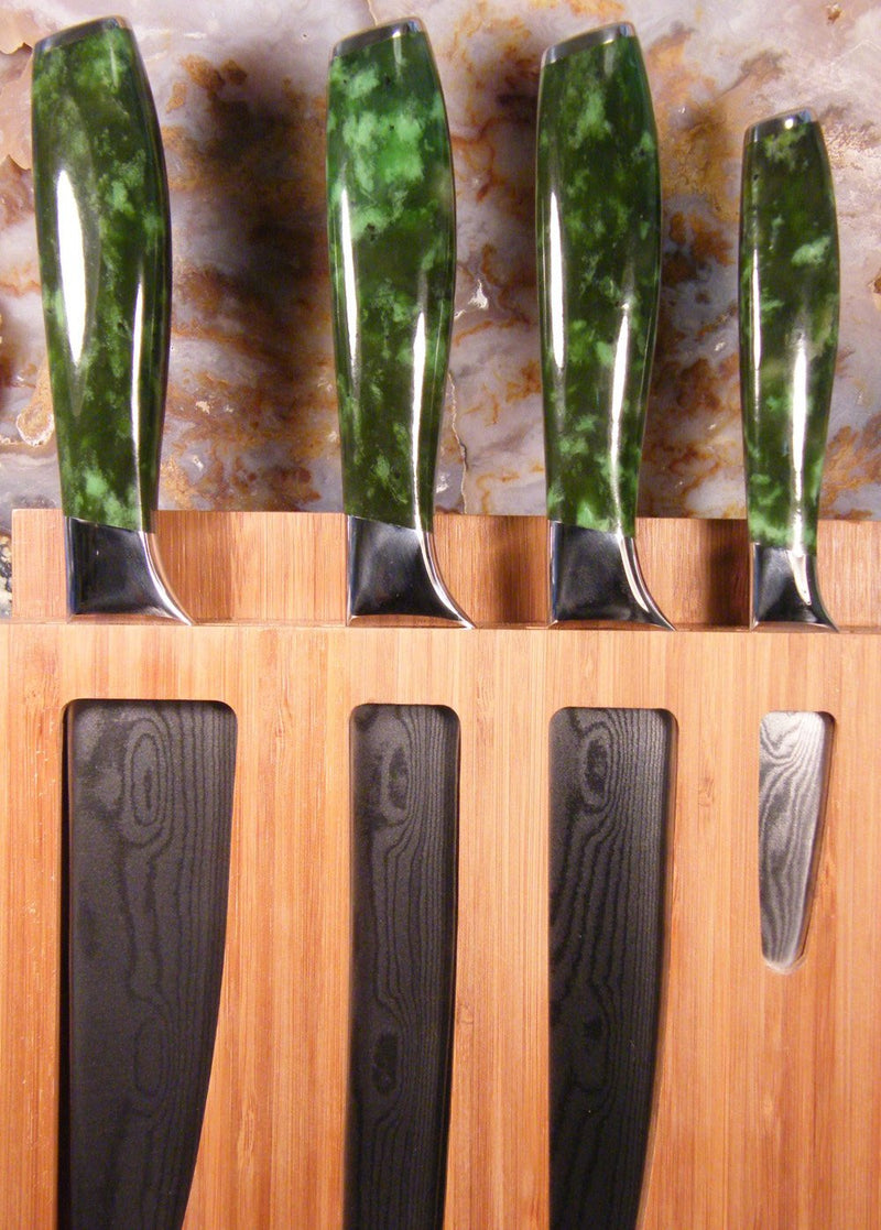 Polar Jade Japanese 67 Layer Damascus Steel Blades