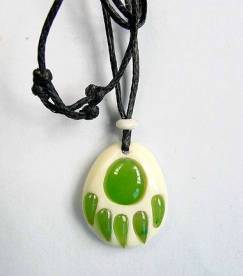 Pendant, Bear Paw Bone